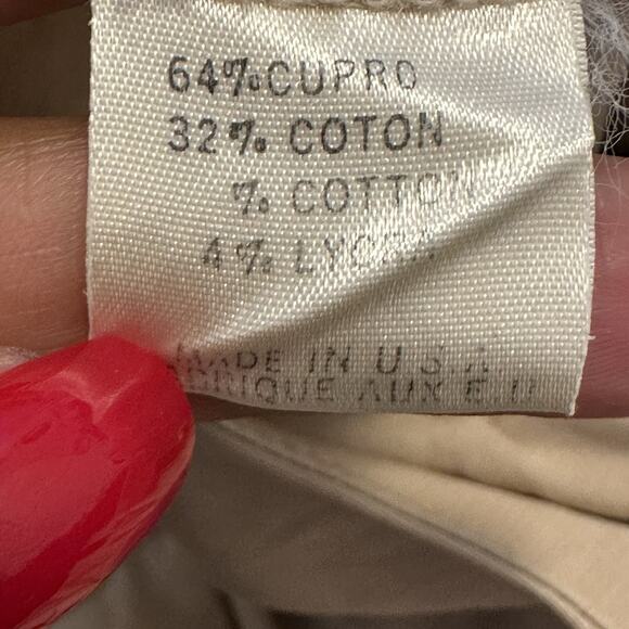 Theory Dress 8 A-line Cupro Cotton Shift Sleeveless Beige Workwear - Picture 7 of 10